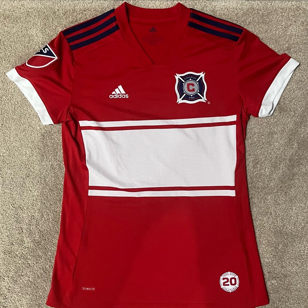 Adidas Women's Chicago Fire 2018 Home Soccer Jersey Size S
